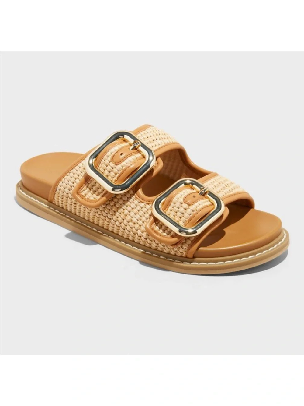 Universal Thread Chunky Big Buckle Woven Sandals